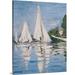 The Twillery Co.® 'Regatta at Argenteuil. Detail of Sailing boats. 1872' by Claude Monet Painting Print | 11 W in | Wayfair