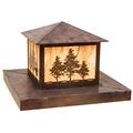 Meyda Lighting 36" Square Tamarack Pier Mount Metal in Brown | 24 H x 51 W x 36 D in | Wayfair 199845