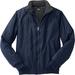 Men's Big & Tall Fleece-Lined Bomber Jacket by KingSize in Navy (Size 4XL) Fleece Jacket