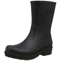 Fitflop Women's WONDERWELLY Short Rain Boot, All Black, 4 UK