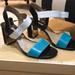 Michael Kors Shoes | Michael Kors Worn Once Lorah Sandal !! | Color: Black/Blue | Size: 8.5
