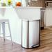 Qualiazero Stainless Steel 13.2 Gallon Step On Trash Can Stainless Steel in Gray | 36 H x 14.76 W x 17 D in | Wayfair QZ10002