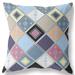 Corrigan Studio® Gleaves Outdoor Square Pillow Cover & Insert Polyester/Polyfill in Indigo | 26 H x 26 W x 5 D in | Wayfair