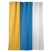 ArtVerse Golden State Basketball Striped Blackout Rod Pocket Single Curtain Panel Polyester in Green/Blue/White | 87 H in | Wayfair NBS116-SOCB58