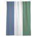 ArtVerse Utah Basketball Striped Sheer Rod Pocket Single Curtain Panel Polyester in Green/Blue/White | 87 H in | Wayfair NBS382-SOCS58