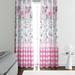 Folk N Funky Shabby Cottage Chic Window Floral Semi-Sheer Curtain Panels Metal | 61 H in | Wayfair WC037-4061