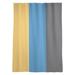 ArtVerse Golden State Basketball Striped Sheer Rod Pocket Single Curtain Panel Polyester in Gray/Green/Blue | 87 H in | Wayfair NBS121-SOCS58
