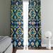 Folk N Funky Geometric Semi-Sheer Curtain Panels Polyester | 61 H in | Wayfair WC139-2061