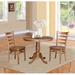 Gracie Oaks Eshah 2 - Person Solid Wood Dining Set Wood in Brown | 29.1" H x 36" L x 36" W | Wayfair 61284FBE6E414AF88CD59B190EFA4835
