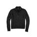 Men's Big & Tall Shaker Knit Zip-Front Cardigan by KingSize in Black Marl (Size 2XL)