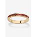 Women's Yellow Gold Plated Simulated Birthstone Eternity Ring by PalmBeach Jewelry in July (Size 7)