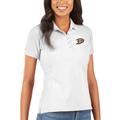 Women's Antigua White Anaheim Ducks Legacy Pique Polo