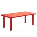 Kids Children Plastic Table Strong Study Garden Or inside Table,Kindergarten,Home,Daycare Table,Toddlers Dining Table Game Table,Red