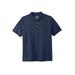 Men's Big & Tall Shrink-Less™ Pocket Piqué Polo Shirt by Liberty Blues in Heather Navy (Size 2XL)