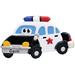 The Holiday Aisle® Police Car Toy Holiday Shaped Ornament Plastic in Black/White | 2.5 H x 4.5 W x 0.5 D in | Wayfair