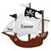 The Holiday Aisle® Pirate Ship Hanging Figurine Ornament in Brown/White | 3.5 H x 3.75 W x 0.5 D in | Wayfair 7CF60A9BCD3D4EA0B3C3D39F7C678DCE