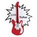 The Holiday Aisle® Electric Guitar Hanging Figurine Ornament in Red/White | 4.25 H x 3.5 W x 0.5 D in | Wayfair 9B1116AF447A4E6BA4EE89178B98BB32
