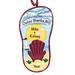 The Holiday Aisle® Sandal Christmas Hanging Figurine Ornament Plastic in Blue/Red | 3.5 H x 2 W x 0.5 D in | Wayfair