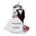 The Holiday Aisle® Wedding Attire Hanging Figurine Ornament in Black/White | 4.75 H x 3 W x 0.5 D in | Wayfair 20280E61CB4E42DBB74D8CB1122126BE