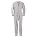 Men's Big & Tall Waffle Thermal Union Suit by KingSize in Heather Grey (Size 7XL) Pajamas