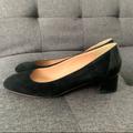 J. Crew Shoes | Like New J Crew Black Suede Chunky Heel | Color: Black | Size: 8