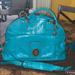 Coach Bags | Coach Soft Patent Leather Francine Top Handle | Color: Blue | Size: 17 In L 12 In H 6 1/2 In W