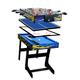 IFOYO 48 in/4 ft Multi-function 4 in 1 Steady Combo Game Table, Hockey Table, Soccer Foosball Table, Pool Table, Table Tennis Table, Yellow Flame
