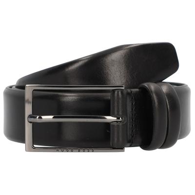 Hugo Boss Carmello Gürtel Leder 100 cm Schwarz Herren