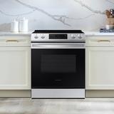 Samsung 6.3 cu. ft. Smart Slide-in Electric Range, Stainless Steel | 36.75 H x 29.9375 W x 28.6875 D in | Wayfair NE63T8111SS/AA