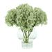 Wade Logan® Hydrangea Floral Arrangement in Vase Plastic/Polysilk in Green | 14 H x 14 W x 14 D in | Wayfair C8A7CDB489A54896A5268ACEAF9EE42F