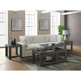 Hokku Designs Agilmar 3 Piece Coffee Table Set Wood in Brown | 19 H x 48 W in | Wayfair 5AB9E2F29E7D40A982F7529607BC4C28