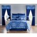 James 20-Pc. Comforter Set by BrylaneHome in Blue (Size KING)