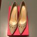 Kate Spade Shoes | Kate Spade Pump Size 9 Nude Patent | Color: Cream | Size: 9