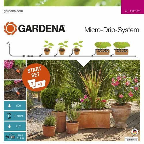GARDENA MDS Start-Set für Pflanztöpfe M Micro-Drip-System MDS Start-Set Pflanztöpfe M