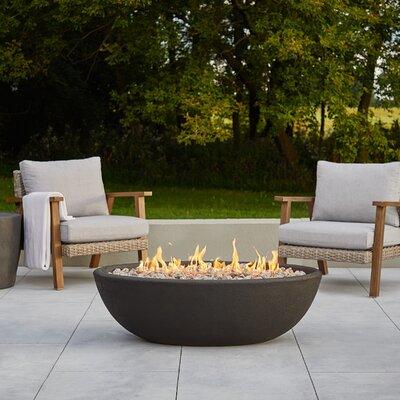 Concrete Propane Outdoor Fire Pit, Real Flame Fire Pit