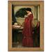 Vault W Artwork The Crystal Ball 1902 by John William Waterhouse Picture Framed Print on Canvas in Brown/Red | 16.5 H x 13.5 W x 1 D in | Wayfair