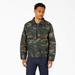 Dickies Men's Insulated Eisenhower Jacket - Hunter Green Camo Size L (TJ15)