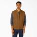 Dickies Men's High Pile Fleece Lined Duck Vest - Rinsed Brown Size S (TE357)