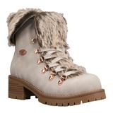 Lugz Adore Fur - Womens 6 Grey Boot Medium