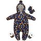 Baby Boys Girls Snowsuit Winter Romper Hooded Overall Down Coat Double Zippers Jacket Outfit 6-9 Months Dark Blue