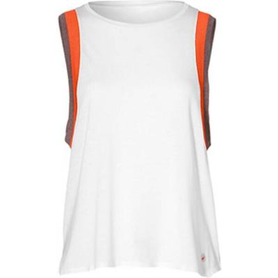 ASICS Damen Tanktop GEL-COOL 2 TANK, Größe XL in BRILLIANT WHITE/NOVA ORANGE