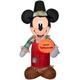 Gemmy Industries Airblown Mickey Pumpkin Disney Inflatable Polyester in Black/Red | 42.13 H x 19 W x 23 D in | Wayfair G-226227