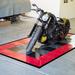 Flooringinc Diamond Nitro 60" x 120" Garage Flooring Tile in Gray/Black | Wayfair MotoKtBlkGnm/BLkEdge