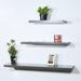 Hokku Designs Elouise 3 Piece Floating Shelf Wood in Black/Brown | 1.5 H x 47.2 W x 9.25 D in | Wayfair 0D183F0B3AB943588CB0125C20403947