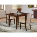 Red Barrel Studio® Abrahms Drop Leaf Rubberwood Solid Wood Dining Set Wood/Upholstered in Brown | 30 H in | Wayfair