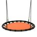 Costway 40" Kids Play Multi-Color Flying Saucer Tree Swing Set with Adjustable Heights-Orange