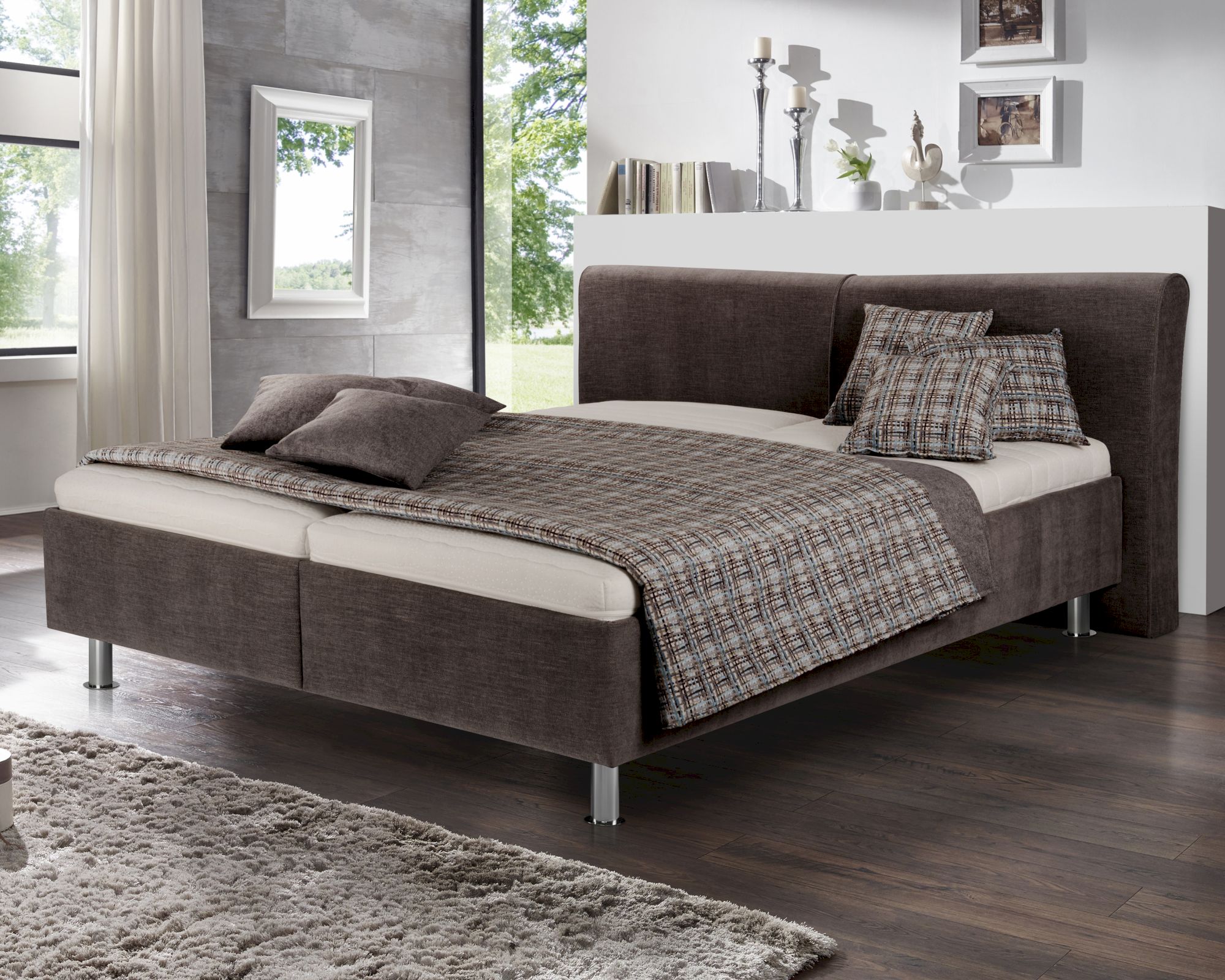 Winkle »Tabea« Polsterbett 140x200 cm / 9451 Braun / H3