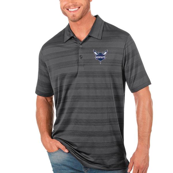 mens-antigua-gray-charlotte-hornets-compass-polo/