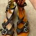 Madewell Shoes | Madewell 1937 Leather Buckel Strap Sandal | Color: Brown | Size: 8