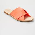 Free People Shoes | Free People Leather Slides Size 7 | Color: Orange/Pink | Size: 7